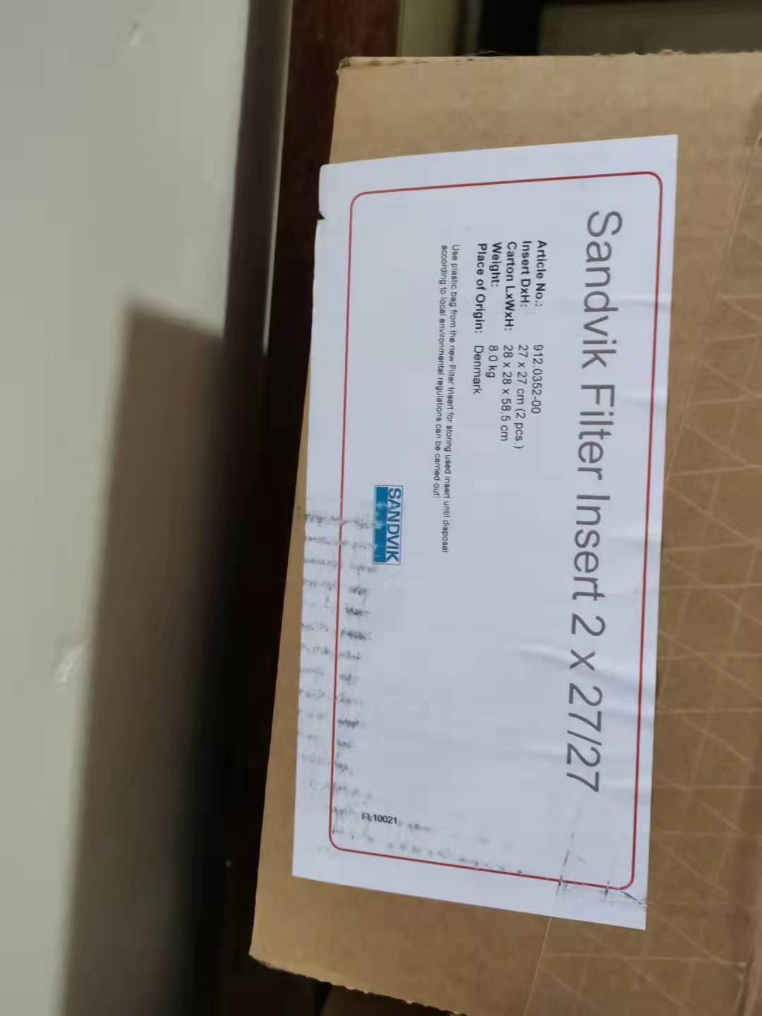 山特維克離線(xiàn)過(guò)濾器濾芯配件849.0328-00